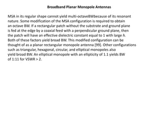 Broadplane Shape Broadbanding techniqes | PPTX