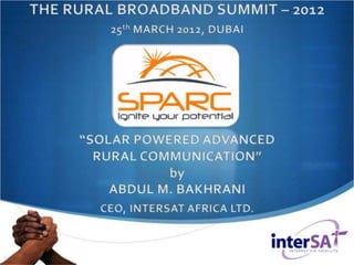 Broadband MEA 2102 SPARC Presentation