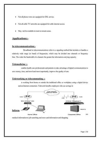 Broadband technology used in bsnl | PDF