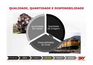 QUALIDADE, QUANTIDADE E DISPONIBILIDADE
 