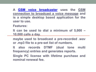 Broadcast voice-messages | PPT