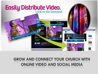 GROW AND CONNECT YOUR CHURCH WITH
   ONLINE VIDEO AND SOCIAL MEDIA
 