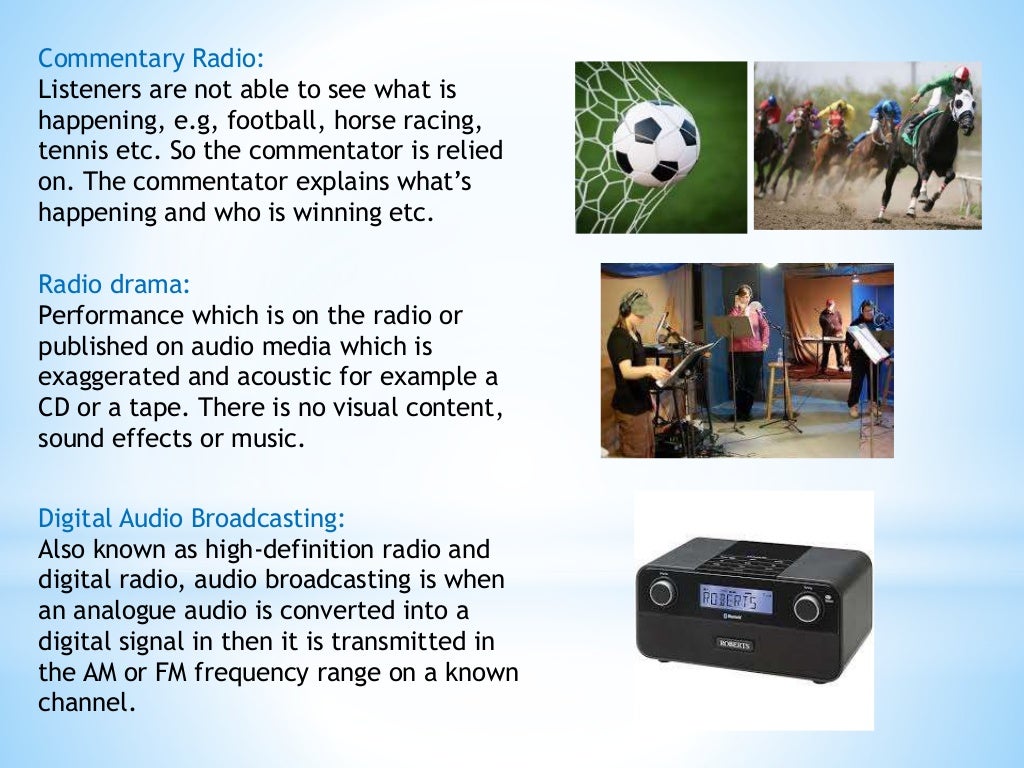 Broadcast and non broadcast products presentation