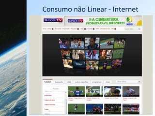 Consumo não Linear ‐ Internet 
 