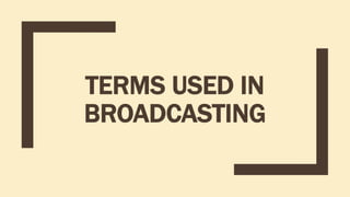 Broadcast journalism | PPTX