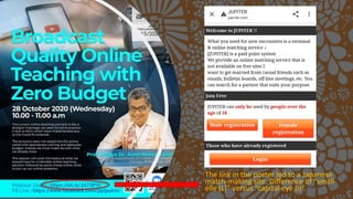 The link in the poster led to a Japanese
match-making site. Difference of “small
elle (L)” versus “capital eye (i)”.
 