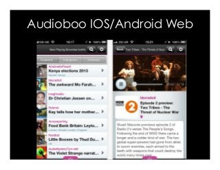 Audioboo IOS/Android Web 
 