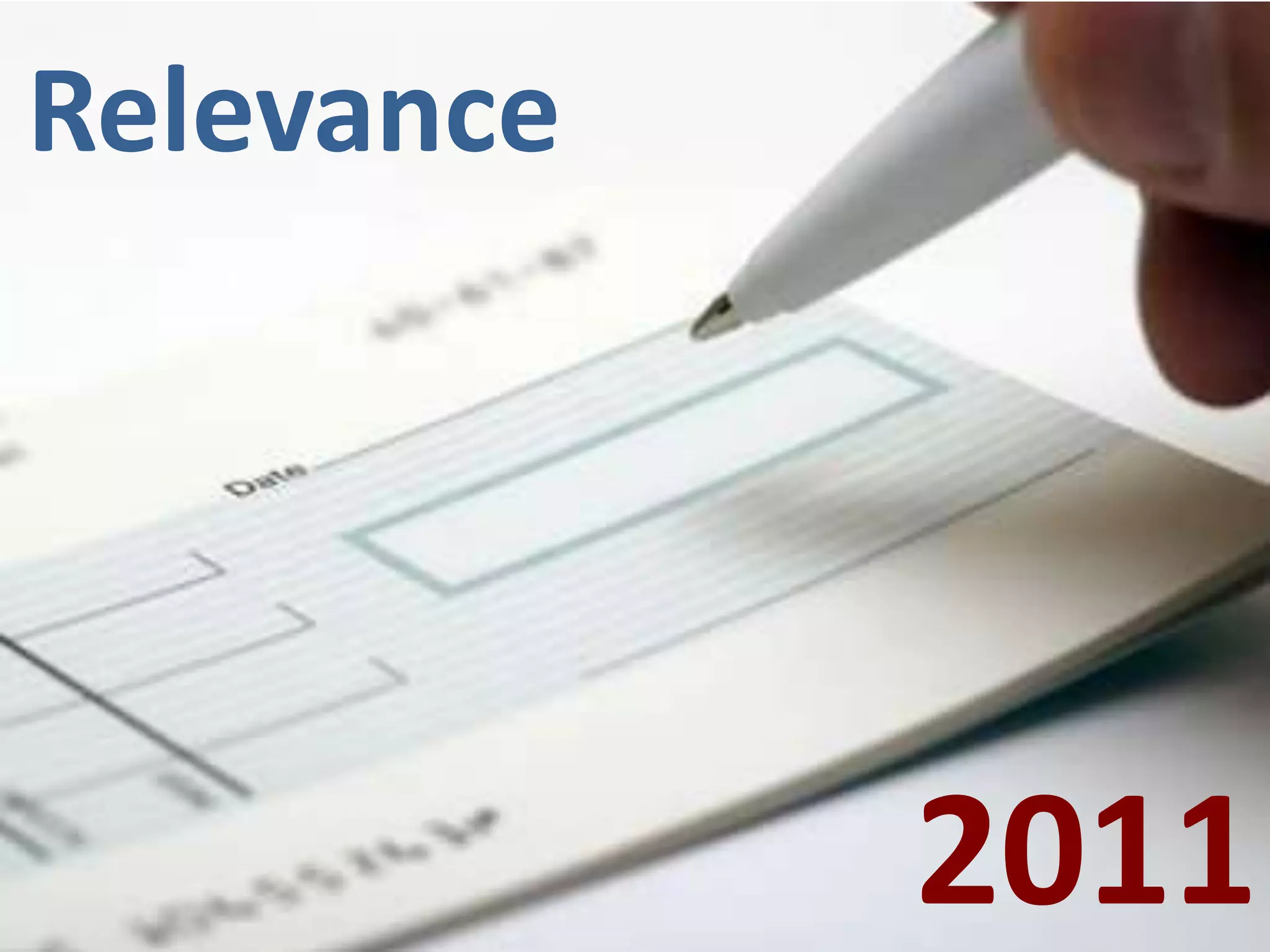 Relevance2011