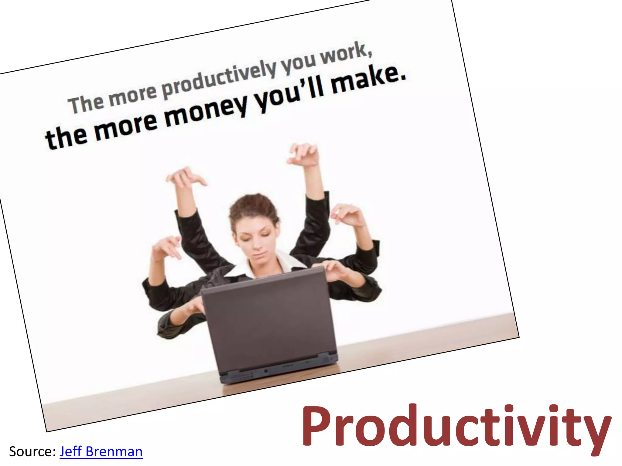 ProductivitySource: Jeff Brenman