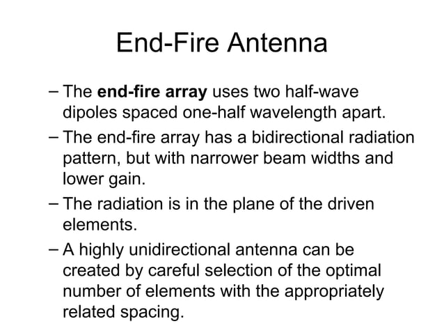Broadside array vs end fire array | PPT