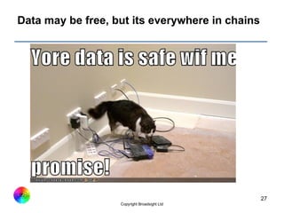 Data may be free, but its everywhere in chains 