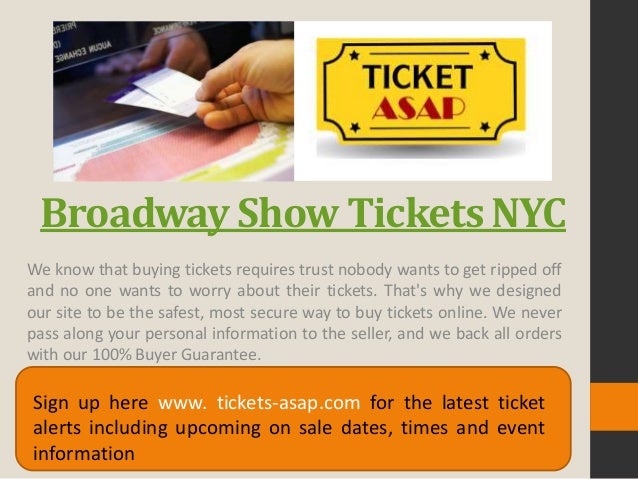 Broadway Theater Show Tickets