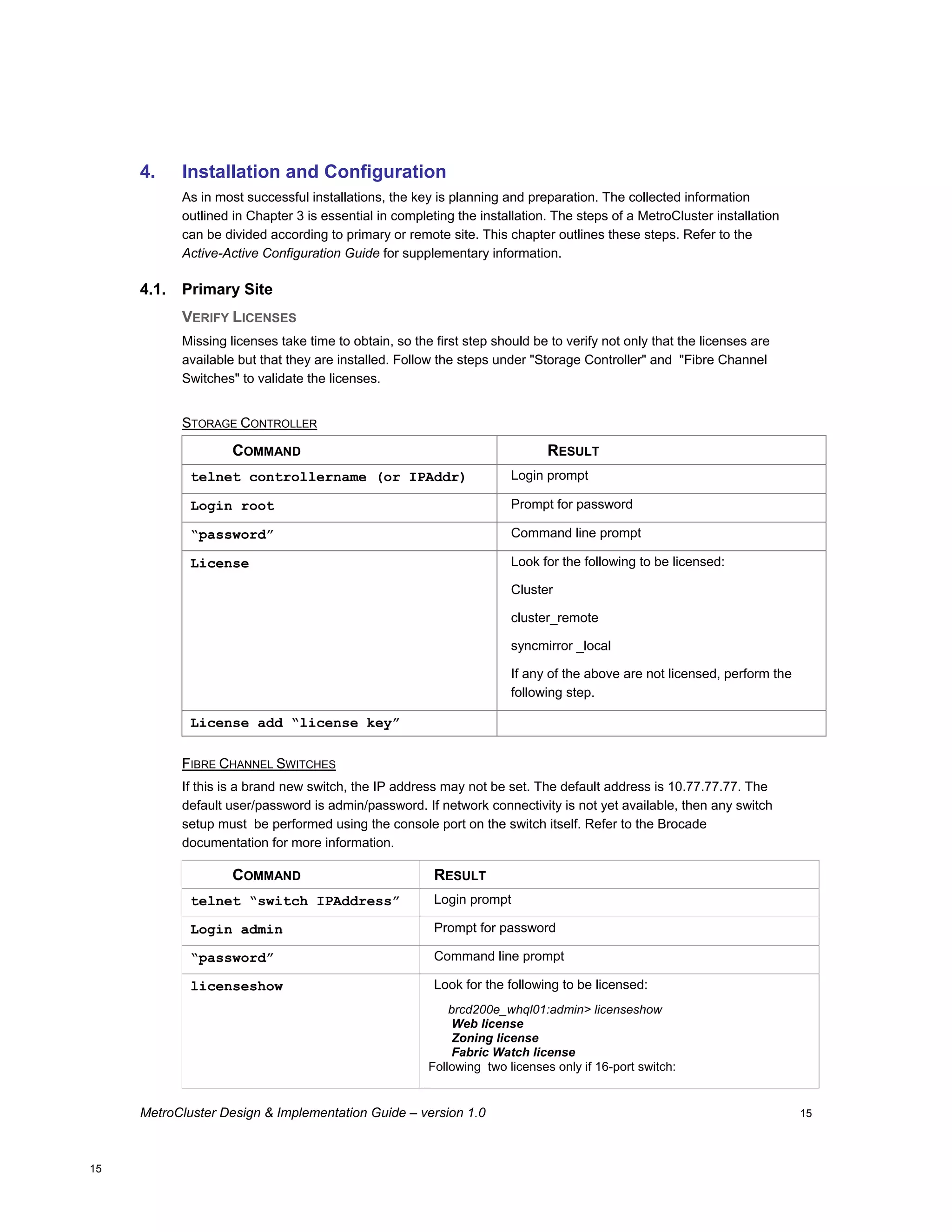 Brocade200 E Metro Cluster Design
