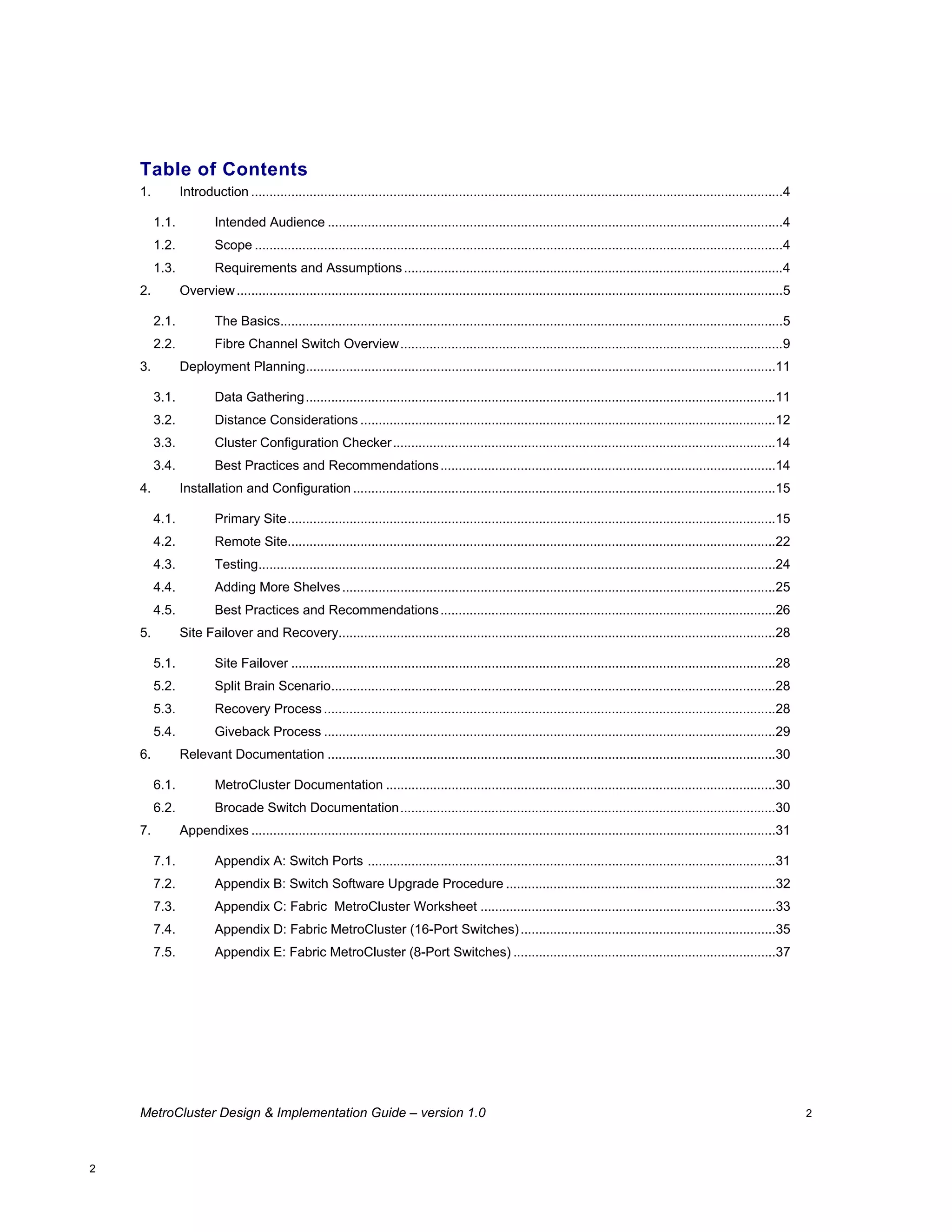 Brocade200 E Metro Cluster Design