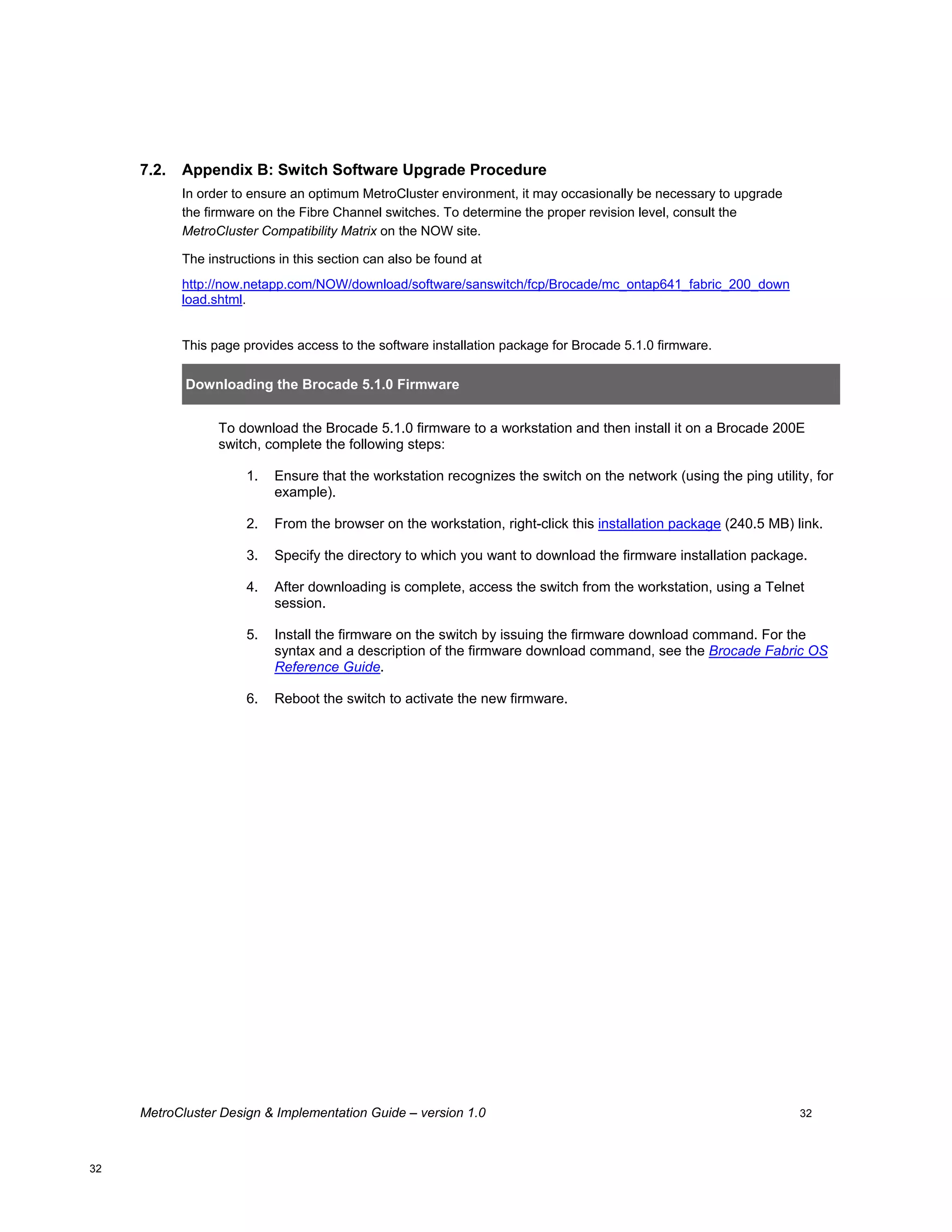 Brocade200 E Metro Cluster Design