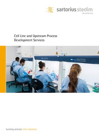 Cell Line and Upstream Process
Development Services
 
