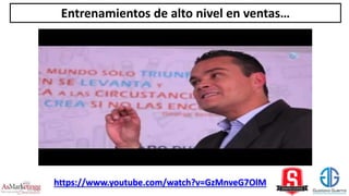 Entrenamientos de alto nivel en ventas…
https://www.youtube.com/watch?v=GzMnveG7OlM
 