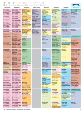 71
Mexican Riviera
RT From Los Angeles
Jan 2, 24, 31 (7 noites)
Hawaiian Islands
RT Los Angeles
Jan 9 (15 noites)
West Coast Getaway
RT LA • Mar 10 (4 noites)
Mexican Riviera & Sea of Cortez
RT LA • Mar 14 (10 noites)
Hawaiian Islands
RT Los Angeles
Mar 24 (15 noites)
Mexican Riviera
RT From LA • Fev 7 (7 noites)
Mexican Riviera & Sea of Cortez
RT Los Angeles
Fev 29 (10 noites)
Hawaiian Islands
RT LA • Fev 14 (15 noites)
Mexican Riviera & Sea of Cortez
RT From Los Angeles
Abr 8 (10 noites)
Hawaiian Islands
RT Los Angeles
Abr 18 (15 noites)
Pacific Coastal
Los Angeles / Vancouver
Mai 3 (4 noites)
Inside Passage
RT Seattle
Mai 8, 15, 22, 29
(7 noites)
Inside Passage
RT Seattle
Jun 5, 12, 19, 26
(7 noites)
Inside Passage
RT Seattle
Jul 3, 10, 17, 24, 31
(7 noites)
Inside Passage
RT Seattle
Ago 7, 14, 21, 28
(7 noites)
Inside Passage
RT SEA • Set 4, 11 (7 noites)
Pacific Coastal
VAN / LA • Set 19 (5 noites)
California Coastal
RT Los Angeles
Set 24 (7 noites)
California Coastal
RT Los Angeles
Out 1, 8, 22, 29 (7 noites)
Mexican Riviera
RT Los Angeles
Out 15 (7 noites)
Mexican Riviera
RT Los Angeles
Nov 5, 12, 19, 26
(7 noites)
Mexican Riviera
RT Los Angeles
Dez 3, 10 (7 noites)
Baja Peninsula Getaway
RT LA • Dez 17 (5 noites)
Holiday Mexican Riviera
RT LA • Dez 22, 30 (8 noites)
Mexican Riviera & Sea of Cortez
RT Los Angeles
Jan 7 (10 noites)
RT Los Angeles
Jan 21, 28 (7 noites)
West Coast Getaway
RT LA • Jan 17 (4 noites)
Mexican Riviera
RT Los Angeles
Fev 4, 11, 18, 25
(7 noites)
Mexican Riviera
RT Los Angeles
Mar 4, 11, 25 (7 noites)
California Coastal
RT Los Angeles
Mar 18 (7 noites)
Alasca Ásia Australia & Nova Zelândia Canadá& Nova Inglaterra Costa da Califórnia Caribe
Europa Havaí e Pacífico Sul Rviera Mexicana Canal do Panamá América do Sul Volta ao mundo
Southern Caribbean Medley
RT Ft. Lauderdale
Jan 9, 29 (10 noites)
Eastern Caribbean Voyager
RT Ft. Lauderdale
Jan 19 (10 noites)
Southern Caribbean Medley
RT Ft. Lauderdale
Mar 3, 23 (10 noites)
Eastern Caribbean Voyager
RT Ft. Lauderdale
Mar 13 (10 noites)
Eastern Caribbean
RT FL • Fev 8 (7 noites)
Western Caribbean
RT FL • Fev 15 (7 noites)
Eastern Caribbean Voyager
RT FL • Fev 22 (10 noites)
Mediterranean
Barcelona / Roma
Mai 7, 28 (7 noites)
Greece & Turkey
ROM / ATH • Mai 14 (7 noites)
Mediterranean & Adriatic
ATH / BCN • Mai 21 (7 noites)
Greece & Turkey
ROM / ATH • Jun 4 (7 noites)
Mediterranean & Aegean
ATH / ROM • Jun 11 (7 noites)
Mediterranean
ROM / BCN • Jun 18 (7 noites)
BCN / ROM • Jun 25 (7 noites)
Eastern Caribbean Voyager
RT FL • Abr 2 (10 noites)
Southern Caribbean Medley
RT FL • Abr 12 (10 noites)
Spanish Passage
Ft. Lauderdale / Barcelona
Abr 22 (15 noites)
Greece & Turkey
ROM / ATH • Jul 2, 23 (7 noites)
Mediterranean & Adriatic
ATH / BCN • Jul 9 (7 noites)
Mediterranean
BCN / ROM • Jul 16 (7 noites)
Mediterranean & Aegean
ATH / ROM • Jul 30 (7 noites)
Mediterranean
ROM / BCN • Ago 6 (7 noites)
BCN / ROM • Ago 13 (7 noites)
Greece & Turkey
ROM / ATH • Ago 20 (7 noites)
Mediterranean & Adriatic
ATH / BCN • Ago 27 (7 noites)
Mediterranean
Barcelona / Roma • Set 3 (7 noites)
Greece & Turkey
Roma / Atenas • Set 10 (7 noites)
Mediterranean & Aegean
Atenas / Roma
Set 17 (7 noites)
Mediterranean Passage
Roma / Ft. Lauderdale
Out 8 (14 noites)
Western Caribbean Getaway
RT FL • Out 22 (5 noites)
Eastern Caribbean Voyager
RT FL • Out 27 (10 noites)
Southern Caribbean Medley
RT FL • Nov 6 (10 noites)
Eastern Caribbean Voyager
RT Ft. Lauderdale
Nov 16, 30 (10 noites)
Eastern Caribbean Getaway
RT FL • Nov 26 (4 noites)
Southern Caribbean Medley
RT Ft. Lauderdale
Dez 10 (10 noites)
Holiday E. Caribbean Voyager
RT FL • Dez 20 (10 noites)
Holiday S. Caribbean Medley
RT FL • Dez 30 (10 noites)
Eastern Caribbean Voyager
RT Ft. Lauderdale
Jan 9, 29 (10 noites)
Southern Caribbean Medley
RT Ft. Lauderdale
Jan 19 (10 noites)
Southern Caribbean Medley
RT Ft. Lauderdale
Fev 8, 28 (10 noites)
Eastern Caribbean Voyager
RT Ft. Lauderdale
Fev 18 (10 noites)
Eastern Caribbean Voyager
RT Ft. Lauderdale
Mar 10, 30 (10 noites)
Southern Caribbean Medley
RT Ft. Lauderdale
Mar 20 (10 noites)
Royal Princess®
Eastern Caribbean
RT Ft. Lauderdale
Jan 3, 10, 24, 31 (7 noites)
Western Caribbean
RT Ft. Lauderdale
Jan 17 (7 noites)
Eastern Caribbean
RT Ft. Lauderdale
Mar 6, 13, 27 (7 noites)
Western Caribbean
RT Ft. Lauderdale
Mar 20 (7 noites)
Western Caribbean
RT Ft. Lauderdale
Fev 7, 28 (7 noites)
Eastern Caribbean
RT Ft. Lauderdale
Fev 14, 21 (7 noites)
Eastern Caribbean
RT FL • Abr 3 (7 noites)
Western Caribbean
RT FL • Abr 10 (7 noites)
Northern Europe Passage
FL / Copenhagen
Abr 17 (14 noites)
Scandinavia & Russia
RT Copenhagen
Mai 1, 12, 23 (11 noites)
Scandinavia & Russia
RT Copenhagen
Jun 3, 14, 25 (11 noites)
Scandinavia & Russia
RT Copenhagen
Jul 6, 17, 28 (11 noites)
Scandinavia & Russia
RT Copenhagen
Ago 8, 19, 30 (11 noites)
Western Caribbean
RT FL • Dez 4 (7 noites)
Eastern Caribbean
RT FL • Dez 11 (7 noites)
Holiday S. Caribbean Medley
RT FL • Dez 18 (11 noites)
Holiday E. Caribbean Voyager
RT FL • Dez 29 (10 noites)
British Isles
& Norway Passage
Copenhagen / New York
Set 10 (14 noites)
Canada & New England
RT New York
Set 24 (7 noites)
Canada & New England
RT New York
Out 1, 8, 15 (7 noites)
Canadian Atlantic
Provinces Getaway
RT NYC • Out 22 (5 noites)
Caribbean Islander
NYC / FL • Out 27 (10 noites)
Western Caribbean
RT Ft. Lauderdale
Nov 6, 20 (7 noites)
Eastern Caribbean
RT Ft. Lauderdale
Nov 13, 27 (7 noites)
Eastern Caribbean
RT Ft. Lauderdale
Jan 8, 22 (7 noites)
Western Caribbean
RT Ft. Lauderdale
Jan 15, 29 (7 noites)
Eastern Caribbean
RT Ft. Lauderdale
Fev 5, 19 (7 noites)
Western Caribbean
RT Ft. Lauderdale
Fev 12, 26 (7 noites)
Eastern Caribbean
RT Ft. Lauderdale
Mar 5, 19, 26 (7 noites)
Western Caribbean
RT Ft. Lauderdale
Mar 12 (7 noites)
Regal Princess®
Ruby Princess®
Obs: RT-Ida e volta Programação sujeita à alteração sem prévio aviso.
Vietnam & Thailand
RT Singapore
Fev 7 (7 noites)
Malaysian Peninsula & Indonesia
RT SIN • Fev 14 (10 noites)
Southeast Asia
RT SIN • Fev 24 (11 noites)
Southeast Asia
RT Singapore
Jan 8, 27 (11 noites)
Malaysia
RT Singapore
Jan 19, 23 (4 noites)
Vietnam & Thailand
RT SIN • Mar 6 (7 noites)
Malaysia
RT SIN • Mar 13 (4 noites)
Thailand
RT SIN • Mar 17 (5 noites)
Grand Asia
SIN / Beijing • Mar 22 (17 noites)
New Zealand
RT BRS
Fev 5 (14 noites)
Queensland
RT BRS • Fev 19 (7 noites)
Australia Coastal
BRS / SYD • Fev 26 (2 noites)
New Caledonia & Vanuatu
RT Brisbane
Jan 12 (10 noites)
Papua & New Guinea
RT Brisbane
Jan 22 (14 noites)
China & Japan
RT Sydney
Fev 28 (42 noites)
Cape Horn Route to Rio
Rio de Janeiro / Santiago
Jan 4 (14 noites)
Cape Horn &
Strait of Magellan
Santiago / Buenos Aires
Jan 18 (14 noites)
Cape Horn &
Strait of Magellan
Buenos Aires / Santiago
Fev 1, 29 (14 noites)
Santiago / Buenos Aires
Fev 15 (14 noites)
Andes & South America
Santiago / Los Angeles
Mar 14 (17 noites)
Pacific Coastal
Los Angeles / Vancouver
Mar 31 (4 noites)
Treasures of Asia
Singapore / Perth
Mar 6 (14 noites)
Perth / Singapore
Mar 24 (12 noites)
Australia Coastal
RT Perth • Mar 20 (4 noites)
Treasures of Asia
Perth / Singapore
Fev 23 (12 noites)
Australia Coastal
RT Perth
Jan 4 (4 noites)
Indian Ocean
& South Africa Odyssey
RT Perth
Jan 8 (46 noites)
Treasures of Asia
Singapore / Perth
Abr 19 (12 noites)
Grand Asia
Beijing / Singapore
Abr 8 (17 noites)
Singapore / Shanghai
Abr 25 (17 noites)
World Cruise
RT Sydney
Mai 15 (104 noites)
RT Perth
Mai 23 (113 noites)
World Cruise
(Continuação)
Hawaiian Islands
RT Vancouver
Abr 4, 29 (15 noites)
Pacific Coastal
RT Vancouver
Abr 19 (10 noites)
Northern Australia Explorer
Perth / Sydney
Mai 1 (17 noites)
Fiji & South Pacific
RT SYD
Mai 18 (14 noites)
Inside Passage
RT VAN • Mai 14 (7 noites)
Voyage of the Glaciers
Vancouver / Anchorage
Mai 21 (7 noites)
Anchorage / Vancouver
Mai 28 (7 noites)
Voyage of the Glaciers
Vancouver / Anchorage
Jun 4, 18 (7 noites)
Anchorage / Vancouver
Jun 11, 25 (7 noites)
Queensland & The Great Barrier Reef
RT SYD • Jun 1 (10 noites)
New Caledonia & Vanuatu
RT SYD • Jun 11 (10 noites)
Circle Pacific
RT Sydney
Jun 21 (75 noites)
China & Japan
(Continuação)
Hawaii, Tahiti
& South Pacific
RT SYD
Abr 10 (35 noites)
Queensland & The Great Barrier Reef
RT Sydney
Set 4 (10 noites)
Papua New Guinea
RT Sydney
Set 14 (20 noites)
Circle Pacific
(Continuação)
Circle Pacific
(Continuação)
Indonesia
RT Perth
Dez 3, 21 (15 noites)
Western Australia Getaway
RT Perth
Dez 18 (3 noites)
New Zealand
RT Sydney
Out 4 (13 noites)
Round Australia
RT Sydney
Out 17 (30 noites)
Northern Australia Explorer
Sydney / Perth
Nov 16
(17 noites)
Australia Coastal
Brisbane Sydney
Mar 5 (2 noites)
Round Australia
RT Sydney
Mar 7 (29 noites)
Western Australia Getaway
RT Perth • Jan 5 (3 noites)
Northern & Western Australia
Perth / Brisbane
Jan 8 (14 noites)
Papua New Guinea
RT BRS • Jan 22 (11 noites)
New Zealand
RT BRS • Fev 2 (14 noites)
New Caledonia & Vanuatu
RT Brisbane
Fev 16 (10 noites)
Queensland
RT BRS • Fev 26 (7 noites)
Voyage of the Glaciers
Anchorage / Vancouver
Ago 6, 20 (7 noites)
Vancouver / Anchorage
Ago 13, 27 (7 noites)
Voyage of the Glaciers
Anchorage / Vancouver
Set 3, 17 (7 noites)
Vancouver / Anchorage
Set 10 (7 noites)
Hawaiian Islands
RT VAN • Set 24 (15 noites)
Hawaiian Islands
RT Los Angeles
Jan 4, 23 (15 noites)
West Coast Getaway
RT Los Angeles
Jan 19 (4 noites)
Mexican Riviera & Sea of Cortez
RT Los Angeles
Nov 10 (10 noites)
Hawaiian Islands
RT Los Angeles
Nov 20 (15 noites)
Hawaiian Islands
RT Los Angeles
Dez 5, 20
(15 noites)
Pacific Coastal
RT Vancouver
Out (10 noites)
Wine Country Coastal
VAN / LA • Out 19 (7 noites)
Hawaiian Islands
RT LA • Out 26 (15 noites)
Hawaiian Islands
RT Los Angeles
Fev 7, 22 (15 noites)
Voyage of the Glaciers
Vancouver / Anchorage
Jul 2, 16, 30 (7 noites)
Anchorage / Vancouver
Jul 9, 23 (7 noites)
West Coast Getaway
RT LA • Mar 9 (4 noites)
Hawaiian Islands
RT Los Angeles
Mar 13 (15 noites)
Mexican Riviera & Sea of Cortez
RT LA • Mar 28 (10 noites)
World Cruise
(Continuação)
World Cruise
(Continuação)
Northern Australia Explorer
Sydney / Perth
Ago 28 (17 noites)
Treasures of Asia
Perth / Singapore
Set 14 (12 noites)
Singapore / Perth
Set 26 (14 noites)
Northern & Western Australia
Perth / Brisbane
Out 10 (16 noites)
New Zealand
RT Brisbane
Out 26 (14 noites)
New Caledonia & Vanuatu
RT Brisbane
Nov 9 (11 noites)
Queensland
RT BRS • Nov 20 (7 noites)
New Zealand
RT BRS • Nov 27 (14 noites)
Queensland
RT BRS • Dez 11 (7 noites)
Papua & New Guinea
RT BRS • Dez 18 (10 noites)
Fiji & South Pacific
RT Brisbane
Dez 28 (11 noites)
Australia Getaway
Brisbane / Sydney
Jan 8 (3 noites)
Circle South America
RT Sydney
Jan 11 (84 noites)
Circle South America
(Continuação)
Circle South America
(Continuação)
Sapphire Princess®
Sea Princess®
Sun Princess®
Star Princess®
Panama Canal, Ocean to Ocean
FL / Los Angeles
Jan 3 (17 noites)
World Cruise
RT Los Angeles
Jan 20 (111 noites)
World Cruise
(Continuação)
World Cruise
(Continuação)
Panama Canal, Ocean to Ocean
LA / Ft. Lauderdale
Mai 11 (17 noites)
Fire & Ice Explorer
Ft. Lauderdale / London
Mai 28 (18 noites)
World Cruise
(Continuação)
Midnight Sun, Summer
Solstice & Spitsbergen
RT London
Jun 15 (16 noites)
North Cape, Scottish Highlands
and Edinburgh Military Tattoo
RT London
Ago 12 (16 noites)
Iceland & Norway
RT London
Ago 28 (14 noites)
European Explorer
London / Roma
Set 11 (11 noites)
Adriatic & Aegean Connoisseur
Roma / Venice
Set 22 (12 noites)
Scandinavia & Russia Collection
RT LON • Jul 1 (14 noites)
Iceland & Norway
RT LON • Jul 15 (14 noites)
Irish Counties, Scottish Highlands
and Edinburgh Military Tattoo
RT LON • Jul 29 (14 noites)
Renaissance Passage
Roma / Ft. Lauderdale
Dez 3 (17 noites)
Caribbean Connoisseur
RT Ft. Lauderdale
Dez 20 (14 noites)
Panama Canal, Ocean to Ocean
Ft. Lauderdale / Los Angeles
Jan 3 (17 noites)
World Cruise
RT Los Angeles
Jan 20 (111 noites)
W. Med & Adriatic Conn.
VEN / BCN • Out 4 (12 noites)
Greek Isles Connoisseur
BCN / ROM • Out 16 (12 noites)
Adriatic & Aegean Conn.
ROM / VEN • Out 28 (12 noites)
World Cruise
(Continuação)
Venetian Connoisseur
RT Venice
Nov 9 (12 noites)
Adriatic & Aegean Conn.
Venice / Roma
Nov 21 (12 noites)
World Cruise
(Continuação)
SMALL SHIP CRUISING
SMALL SHIP CRUISING
SMALL SHIP
CRUISING
SMALL SHIP
CRUISING
Pacific Princess®
 