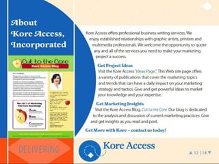 Kore Access, Incorporated Brochure