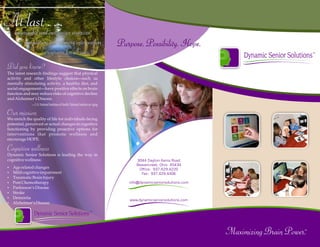 Dynamic Senior Solutions Brochure