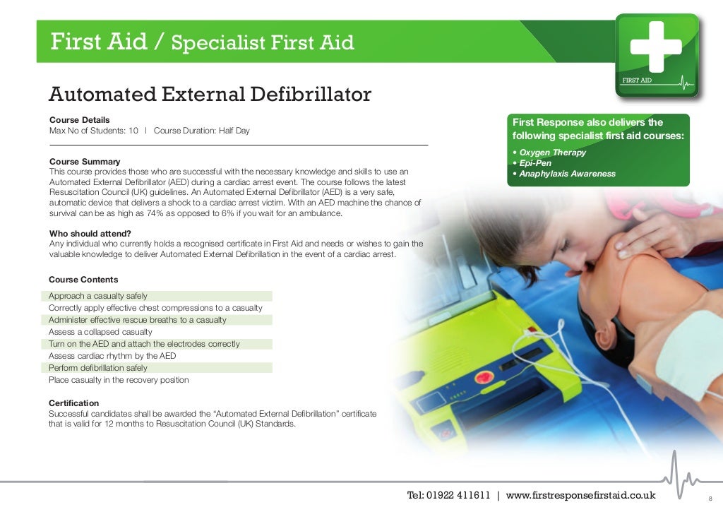 First Response (First Aid) Ltd Brochure