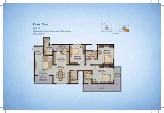 Floor Plan

Type A3
3 Bedroom, Private Terrace and Utility Room
SBA: 2,201 sft

Key Plan

 