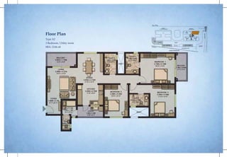 Key Plan

Floor Plan

Type A2
3 Bedroom, Utility room
SBA: 2144 sft

 