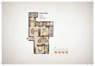 Floor Plan
Type F
2 Bedroom
SBA: 1,519 sft

Key Plan

 