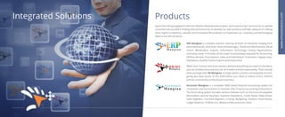 Products
Apart from being engaged in ofshore software development projects and outsourcing IT services for our global
customers we succeed in finding time and resources to develop our own products and take pleasure in making
them highly competitive, valuable and innovative We endeavor to implement our creativity and technological
ideas in our own products
ERP Mangtaa is complete solution catering all kinds of industries ranging from
pharmaceuticals, chemicals, food and beverages, Textile and Merchandise, Retail
chains, Wholesalers, Exports, Information Technology, Charity Organizations,
and many more. It includes all the major functionalities required for Accounting,
HR Recruitment, Procurement, Sales and Distribution, Production, Supply chain,
Operations, Quality Control, Exports and many more.
When your human resources solution delivers everything you need at one place,
you can achieve more and you can do it faster and less expensively. That’s exactly
what you’ll get with HR Mangtaa. A single system contains all employee records,
giving you easy access to the information you need to reduce errors, enforce
policies consistently, and build your business.
Accounts Mangtaa is a complete SAAS based financial accounting system for
companies and Accountants to maintain their financial accounting transactions.
The Accounting system includes various modules such as: the Accounts payable,
Receivables, Journal Vouchers, Expense Statements, Credit Notes, Debit Notes,
Sales Registers, Purchase Registers, Costing, Budgeting, Taxation, Fixed Assets,
Ledger Balances, Profit & Loss , Balance sheet and much more.
M a n g t a a
www.xmxsolutions.com
Mangtaa Series
Integrated Solutions
 