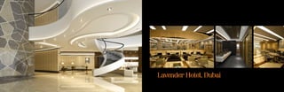Lavender Hotel, DubaiFourzone Décor developed the interior concept for the entire hotel consisting of 143 rooms, 120 furnished apartments, public areas such as the lobby, coffee shop, specialty
restaurant and meeting halls. Right from the reception lobby to the all-day dining, specialty restaurant, banquet and conference halls to the health spa and gym, we have
ensured a uniform theme throughout to offer guests an elevated living experience. Our planning, execution and logistical might came to the fore in delivering this project,
3 months ahead of schedule.
 