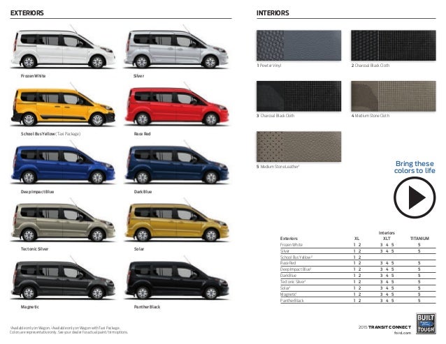 transit connect colours