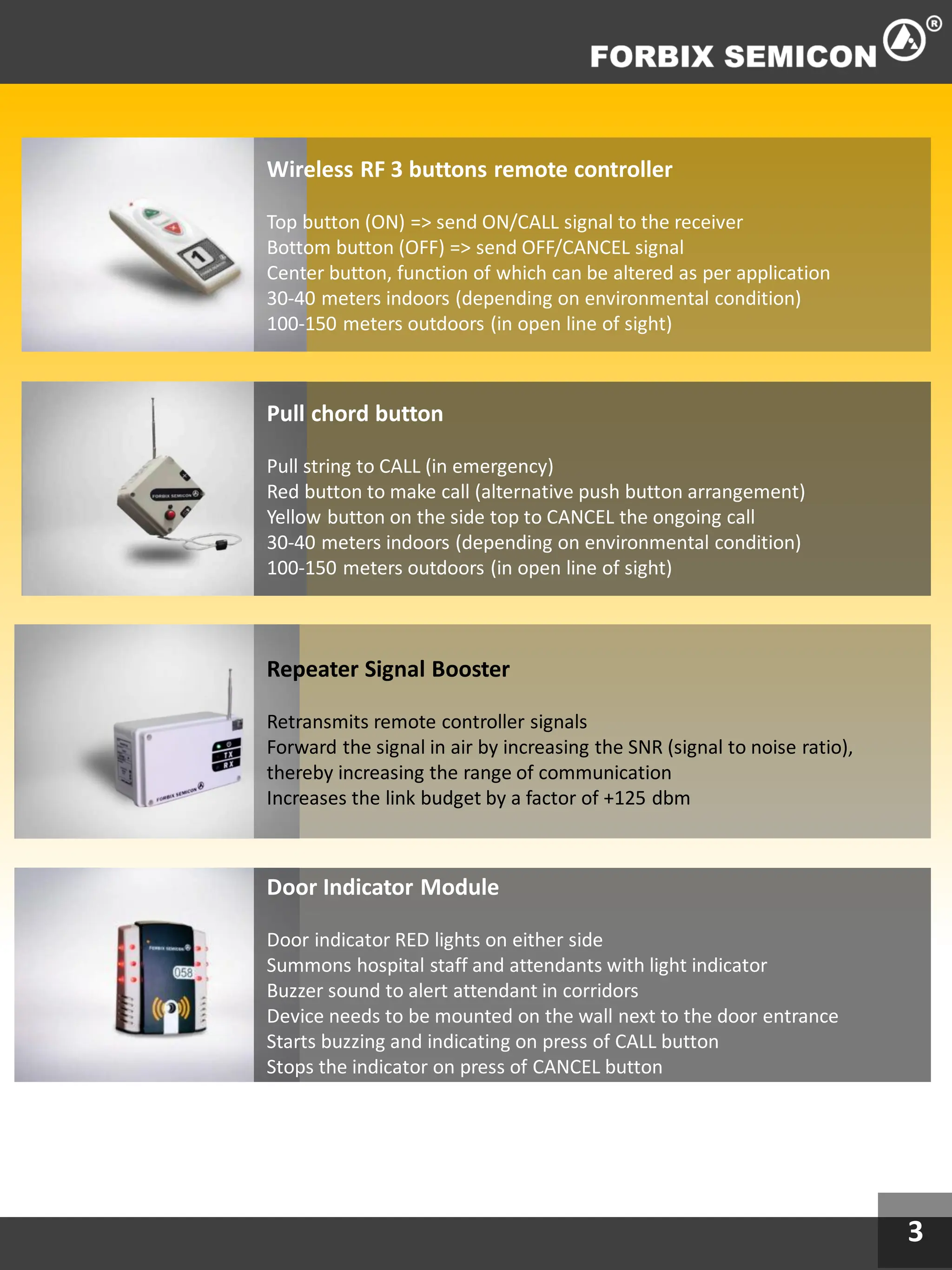 Wireless Nurse Call, Panic Alarm, Brochure | PDF
