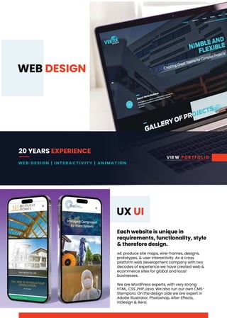 Denver Web Design brochure for public viewing