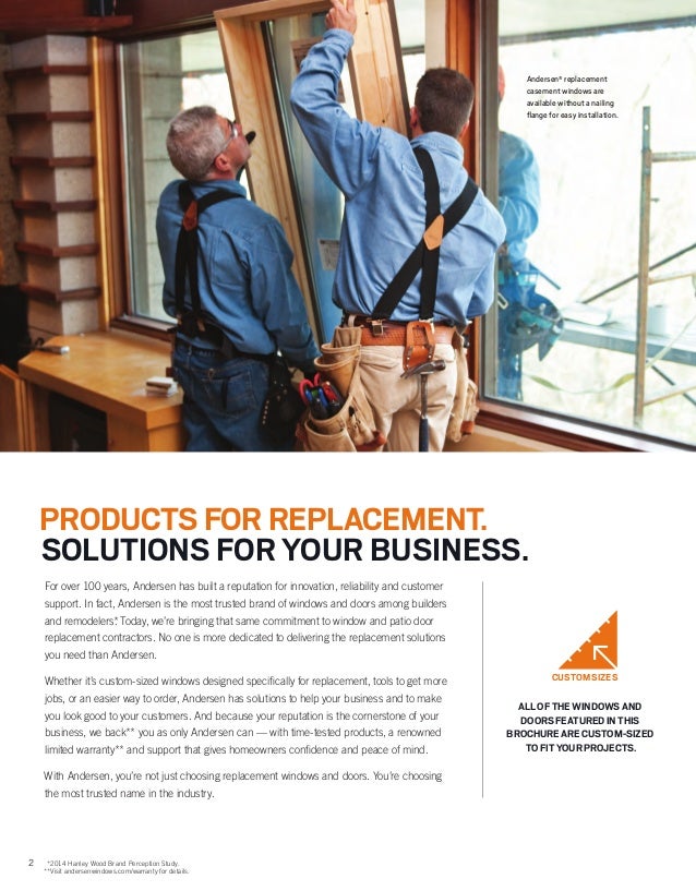 Andersen Brochure 400200100serieswindowdoorreplacement9046527