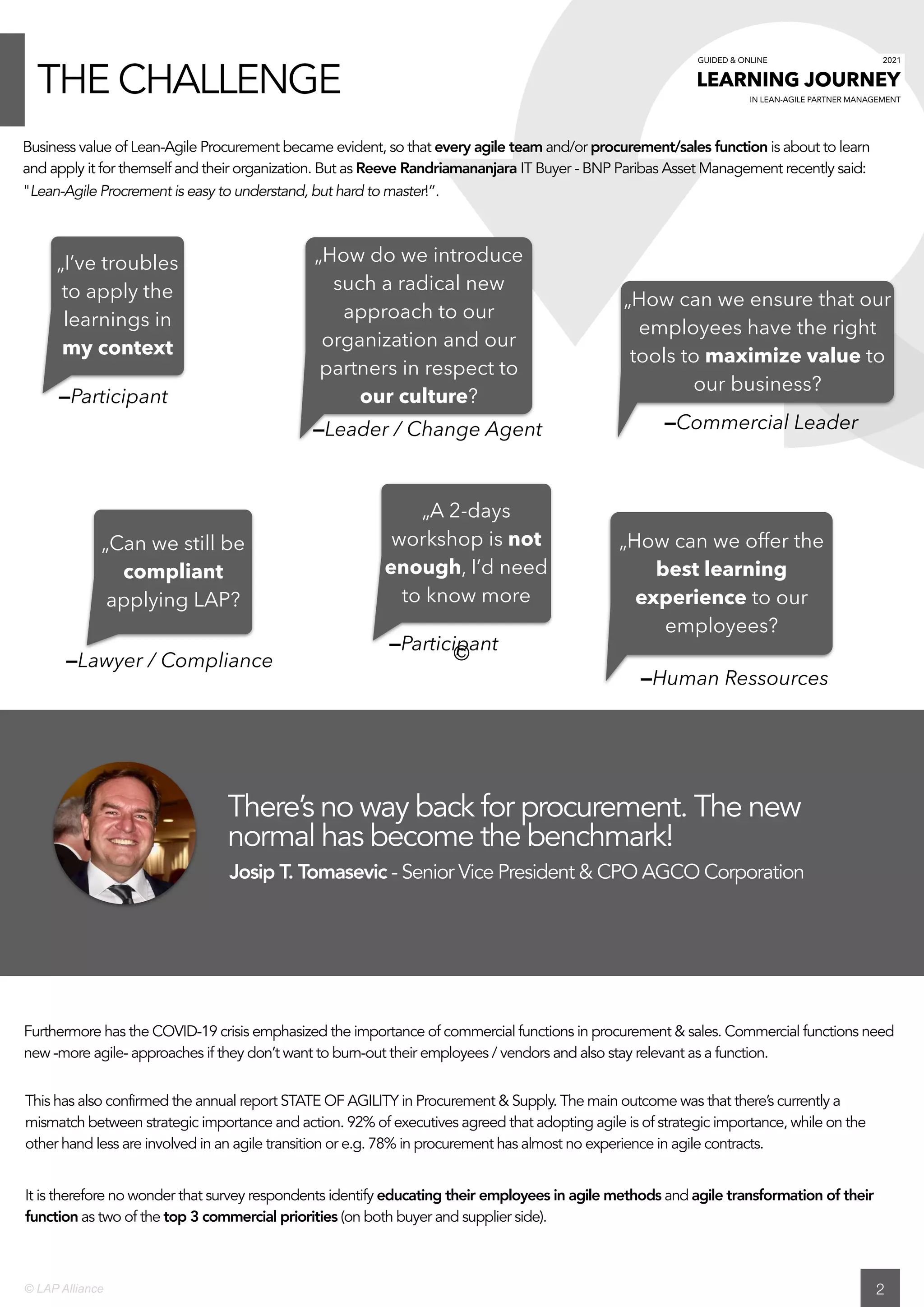 Brochure - Learning Journey Mastering Lean-Agile Procurement (Credential2)