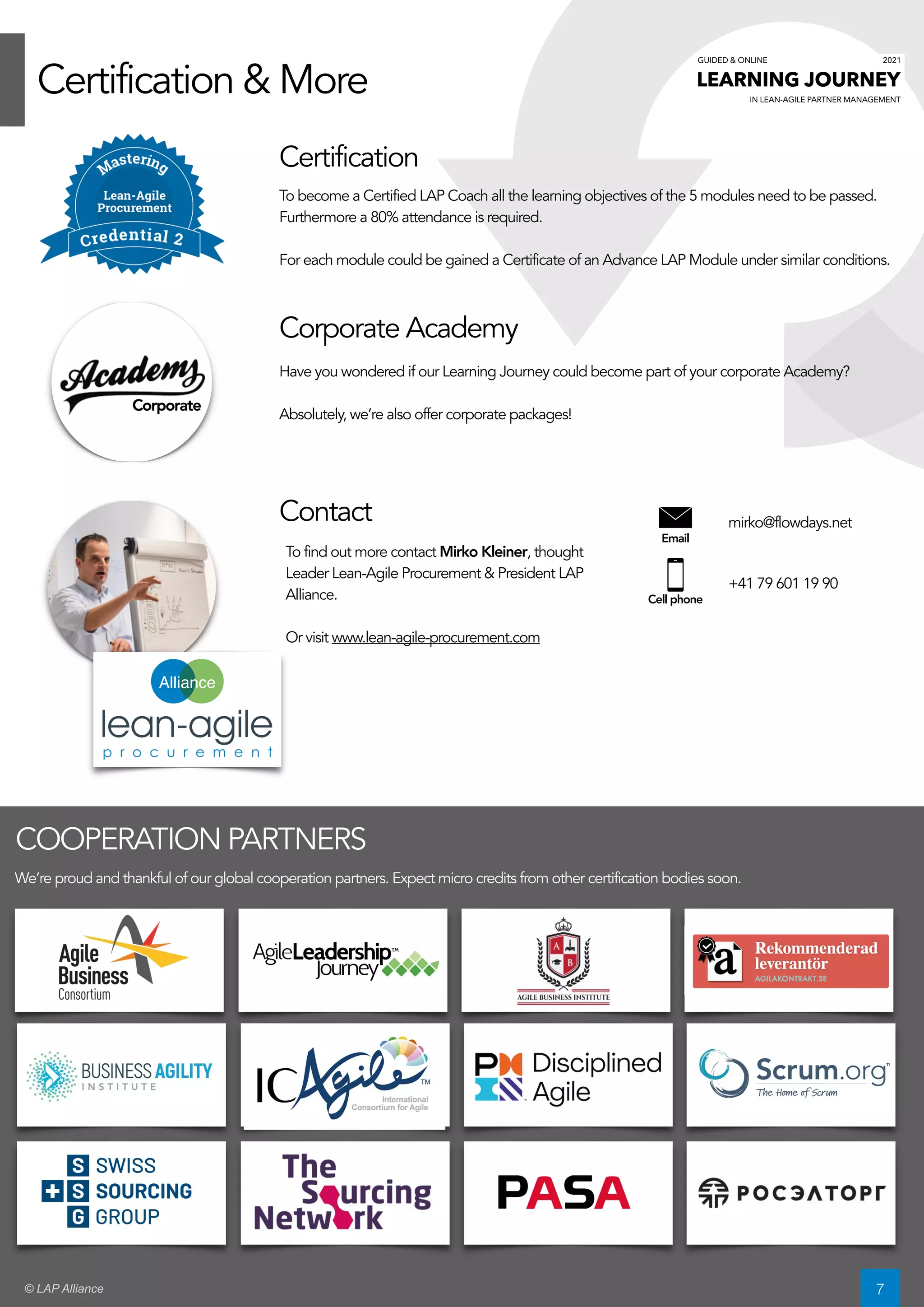 Brochure - Learning Journey Mastering Lean-Agile Procurement (Credential2)