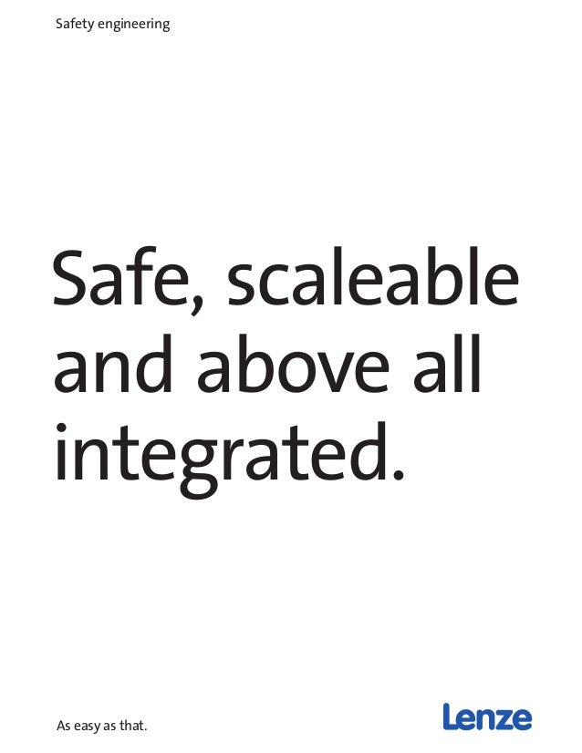 Brochure Lenze safety engineering pdf