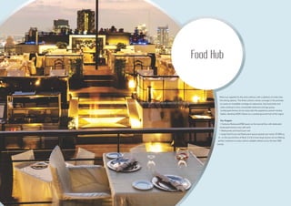 Food Hub 
Whet your appetite for the extra-ordinary with a plethora of world class 
fine dining options. The finest culinary names converge in the premises 
to create an irresistible montage of restaurants, fast food joints and 
cafes catering to every conceivable taste-bud and age group. 
Landscaped terrace sit-out areas take the experience several notches 
higher, elevating M3M Urbana to a coveted gourmet hub of the region. 
Key Nuggets 
• Exclusive Restaurant/F&B space on the second floor with dedicated 
landscaped terrace area with each 
• Restaurants and Food Court unit. 
• Large Food Court and Restaurant spaces spread over nearly 37,000 sq. 
ft., on the second floor of Block 3,4 & 6 have large terrace sit-out offering 
perfect ambience to enjoy culinary delights dished out by the best F&B 
brands. 
http://www.m3mnewprojects.co.in/m3m-urbana-sector-67-gurgaon/ 
 