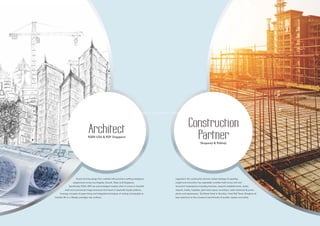 Construction 
Partner 
Shapoorji & Pallonji 
Legends in the construction domain whose heritage of expertise, 
insight and innovation has repeatedly manifest itself across civil and 
structural masterpieces including factories, research establishments, stadia, 
airports, hotels, hospitals, giant skyscrapers, townships, water treatment & power 
plants and expressways. Taj Mahal Hotel in Mumbai, Hotel Bell Tower, Banglore all 
bear testimony to the company's benchmarks of quality, majesty and safety. 
Architect 
R204 USA & RSP Singapore 
Award winning design firm credited with precision-crafting prestigious 
assignments across Los Angeles, Kuwait, Tokyo and Singapore. 
Specifically, R204, RSP are acknowledged masters when it comes to futuristic 
retail and commercial mega-structures that boast of atypically façade patterns, 
leverage concepts of green-living and integrated techniques of misting and pergola to 
breathe life to a lifestyle paradigm less ordinary. 
http://www.m3mnewprojects.co.in/m3m-urbana-sector-67-gurgaon/ 
 