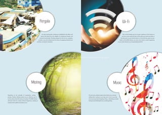 Wi-Fi 
Hi-end music ambient systems that refresh your universe, 
adding both a spring to your step and a hum to your lips - 
even as you go about shopping, dining, networking or simply 
lazing around relishing the rare, ravishing setting. 
Be it at the boutique spa as you get a pedicure, at the terrace as 
you hum a tune under the stars, at the café as you dunk your latte, at 
the showroom as your family shops or on the lush lawn grass as your 
stretch, at the M3M Urbana, you never miss a beat on what's happening 
in your world, thanks to our hi-speed dedicated Wi-fi 
Music 
Pergola 
Misting 
Operating on the principle of evaporation cooling 
process, Outdoor Misting systems are an effective way to 
cool you down when the mercury's soaring. The M3M Urbana 
will boast mists of a variety of flower fragrances, creating an 
ambience that uplifts and sooths at once. 
An open-aired garden rendezvous embellished with pillars and 
beams that blend the twin delights of architectural beauty and 
practical functionality. Providing refuge from the hot sun, pergolas, 
provide a cozy and inviting bower for a bevy of engaging entertainment 
activities, or simply for relaxation. 
http://www.m3mnewprojects.co.in/m3m-urbana-sector-67-gurgaon/ 
 