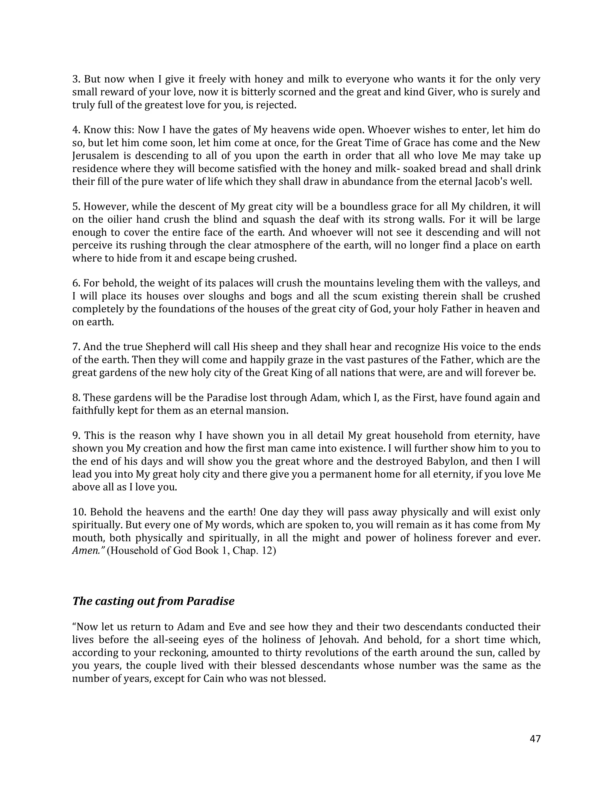 Brochure NEW REVELATION CHRISTIANITY UNVEILED Old Testament ed