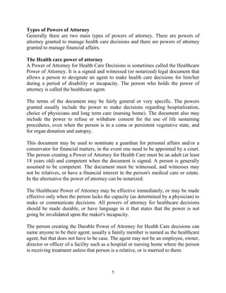 Powers Health.pdf Brochure Powers of Attorney Generally | PDF