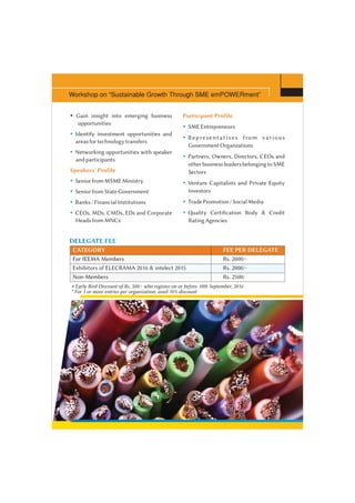 SME WORKSHOP - 26 sept-2016 - NEW DELHI