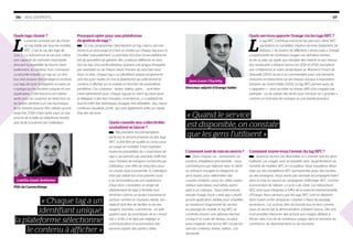 Directeur adjoint d’Orange Vallée
Jean-Louis Charléty
PDG de Connecthings
Lætitia Gazel Anthoine
Quels tags choisir ?
L
e premier principe est de choisir
un tag lisible par tous les mobiles
NFC. C’est le cas des tags de
type 2. La mémoire est le second critère,
une capacité de mémoire importante
donnant la possibilité de fournir, éven-
tuellement, du contenu hors connexion.
La sécurité ensuite : un tag sur un abri
bus doit pouvoir être protégé en écriture.
Les tags de type 4 intègrent en outre un
cryptage qui les rendent uniques et non
duplicables. Cette fonction est intéres-
sante pour les coupons de réduction ou
les tickets d’entrée à un site touristique :
ils ne doivent pouvoir être utilisés qu’une
seule fois. Enfin il faut opter pour un tag
proche de la taille du téléphone mobile,
plus facile à scanner par l’utilisateur. Quels conseils aux collectivités
souhaitant se lancer ?
Ma première recommandation
porte sur le service proposé via des tags
NFC. Il doit être de qualité et conçu pour
un usage en mobilité. Il faut exploiter
toutes les possibilités du « responsive de-
sign »; qui permet par exemple d’afficher
sous l’horaire de transport recherché par
l’utilisateur, une offre de réduction pour
un musée situé à proximité. Si l’utilisateur
n’est pas séduit lors d’un premier scan,
il ne renouvellera pas son expérience.
Il faut donc considérer un projet de
déploiement de tags à l’échelle d’un
territoire comme un projet transverse et
surtout comme un nouveau média. Son
objectif doit être de faciliter la vie des
usagers, touristes, commerces… en adé-
quation avec les promesses de la « smart
city ». Enfin, il ne faut pas négliger la
communication et la promotion des
services auprès des publics cibles.
Comment sont-ils mis en œuvre ?
Dans chaque cas – événement, ex-
position, installation permanente – nous
commençons par élaborer avec le client
un scénario d’usages et rédigeons un
story board, pour déterminer des
« points d’intérêt » pour les cibles visées :
visiteur, spectateur, journaliste, partici-
pant à un colloque… Nous préconisons
ensuite l’usage d’une « web app » plutôt
qu’une application dédiée pour simplifier
au maximum l’ergonomie du service :
au passage du mobile, le tag NFC se
contente d’ouvrir une adresse internet.
Lorsqu’il n’y a pas de réseau, on peut
aussi imaginer une borne NFC locale ser-
vant les contenus, textes, vidéos… à la
demande.
Quels services apporte Orange via les tags NFC ?
L
e tag NFC contribue à enrichir les parcours client NFC
quotidiens et compléter d’autres services (paiement, bil-
lettique…). Au travers de différents « show cases » Orange
a expérimenté de nombreux usages ces dernières années :
accès au plan du stade, aux résultats des matchs et aux menus
des restaurants à Roland Garros (en 2012 et 2013), inscription
aux conférences et votes dynamiques au Women’s Forum de
Deauville (2013), accès à un commentaire pour une trentaine
d’œuvres et interactions sur les réseaux sociaux à l’exposition
Dynamo du Grand Palais (2013). Le tag NFC permet aussi de
« s’appairer » – pour accéder au réseau WiFi d’un magasin par
exemple – ou de valider des droits pour recevoir un « goodies »
comme un morceau de musique ou une bande-annonce.
« Quand le service
est disponible, on constate
que les gens l’utilisent »
06 — AVIS D’EXPERTS
Comment voyez-vous l’avenir du tag NFC ?
Quand le service est disponible, on constate que les gens
l’utilisent. Les usages vont se massifier avec l’augmentation du
nombre de mobiles NFC en circulation. Nous travaillons désor-
mais sur des installations NFC permanentes pour des musées
ou des enseignes. Nous avons par exemple accompagné Insert
dans la mise en œuvre de campagnes d’affichage NFC, comme
la promotion de l’album  « Cyclo » de Zazie. Les interactions
NFC sont aussi intégrées à l’offre de la branche événementielle
d’Orange. Nous pensons que les tags NFC vont se déployer
dans toutes sortes d’espaces « perdus » (lieux de passage,
ascenseurs…) et, surtout, être incorporés aux écrans comme
nous en avons fait la démonstration à Roland Garros. Dès lors,
il est possible d’associer des actions aux images défilant à
l’écran, avec à la clé de nombreux usages dans le domaine du
commerce, du divertissement ou du tourisme.
— 07
Pourquoi opter pour une plateforme
de gestion de tags ?
Si vous programmez directement un tag, celui-ci est can-
tonné à un seul usage et il faut se rendre sur chaque tag pour le
modifier manuellement. La première fonction d’une plateforme
est de permettre de générer des contenus différents en fonc-
tion du tag, d’un profil utilisateur (parlant une langue étrangère
par exemple) ou de l’heure (avoir l’horaire du prochain bus).
Pour ce faire, chaque tag a un identifiant unique programmé
une fois pour toutes et c’est la plateforme qui sélectionne le
contenu à afficher sur le mobile en fonction de paramètres
prédéfinis. Ces contenus – textes, vidéos, plans… - sont libre-
ment administrés pour chaque tag par le client qui peut aussi
la déléguer à des tiers (musées, commerces…). La plateforme
fournit enfin des statistiques d’usages très détaillées : lieu, heure,
contenus visualisés, profil... qui sont également utiles au marke-
ting des services.
« Chaque tag a un
identifiant unique,
la plateforme sélectionne
le contenu à afficher »
 