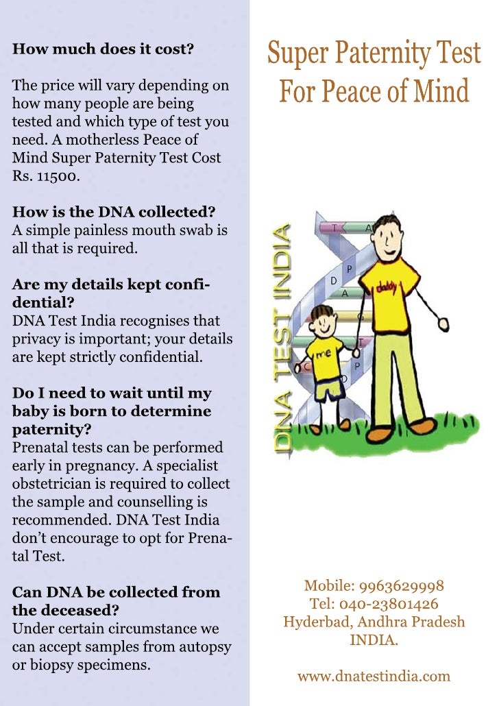 dna paternity test in india for peace