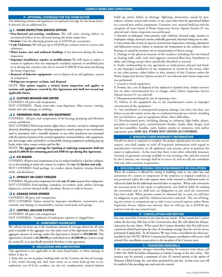 Global Home USA Home Warranty 1 year