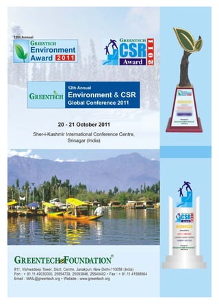 12th Annual Greentech Environment & CSR Conference 2011