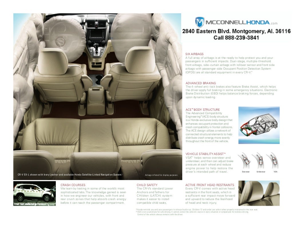 2011 Honda CRV Brochure Montgomery Alabamaama