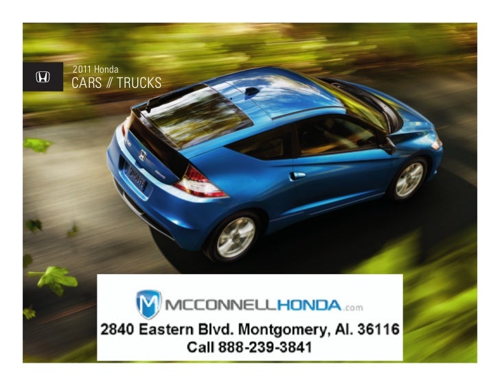 McConnell Honda Montgomery Alabama Brochure 2011 Honda full line