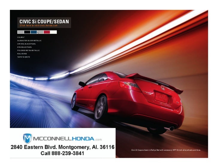 McConnell Honda Montgomery Alabama Brochure 2011 Honda full line